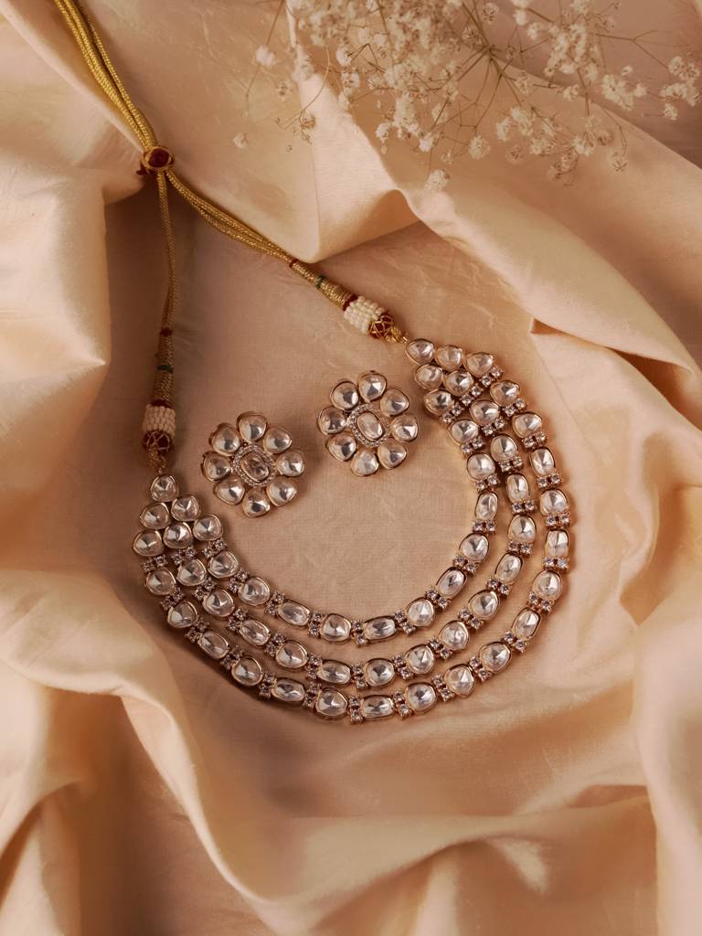 Meira Eternal Bloom Necklace Set : WFSE128