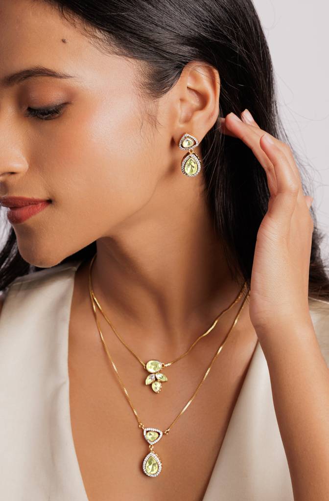 Layered Polki Necklace Set : WFSE151