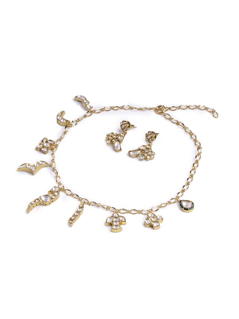 Everbloom Kudan Charm Necklace Set : WFSE152