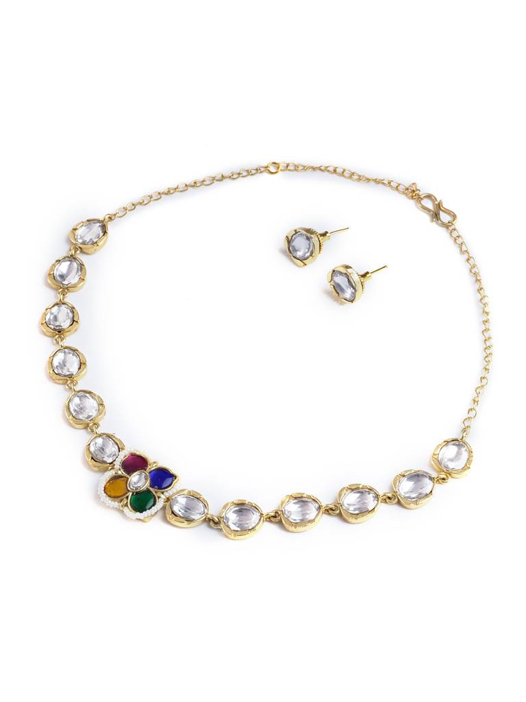 Glimmer Of Kundan Choker Set : WFSE156