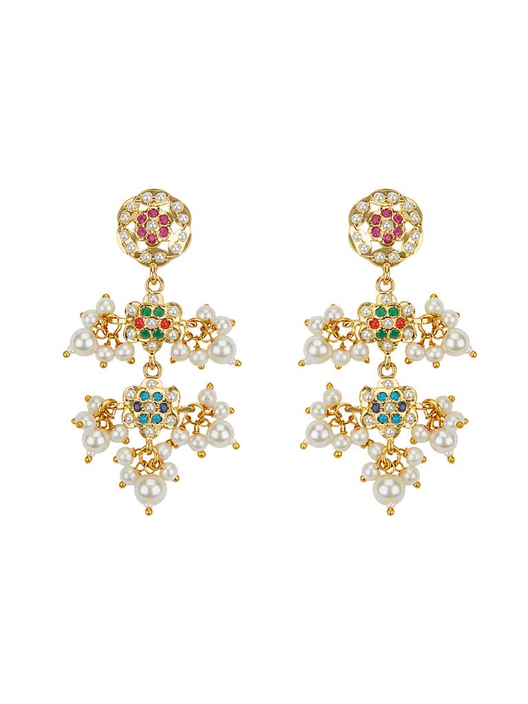 Enchanted Multicolour Jadau Necklace Set : WFSE200