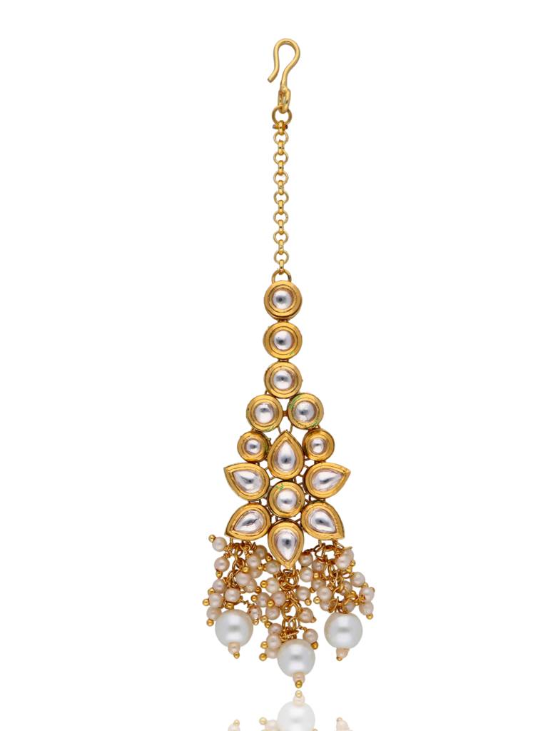 Bridal Kundan And Pearls Floral Necklace Set : WFSE29