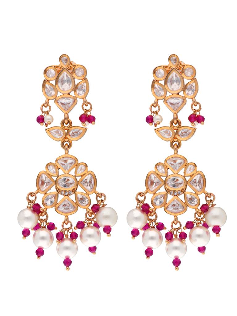 The Zoya Forever Glitter Kundan And Pearls Choker : WFSE54