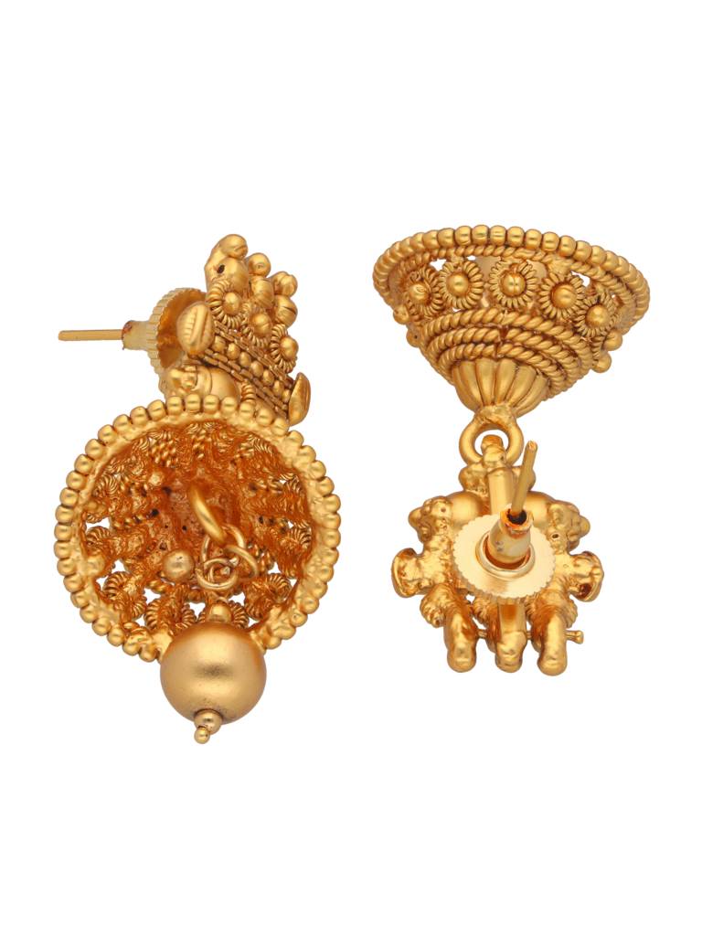 22K Gold Plated Vadiyanam Necklace Set : WFSE70
