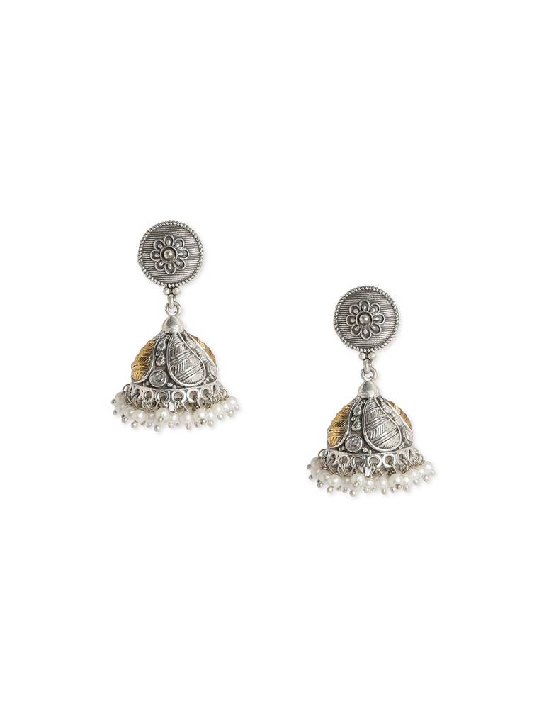 Gypsy Moonlit Bloom Oxidised Necklace Set : WFSO12