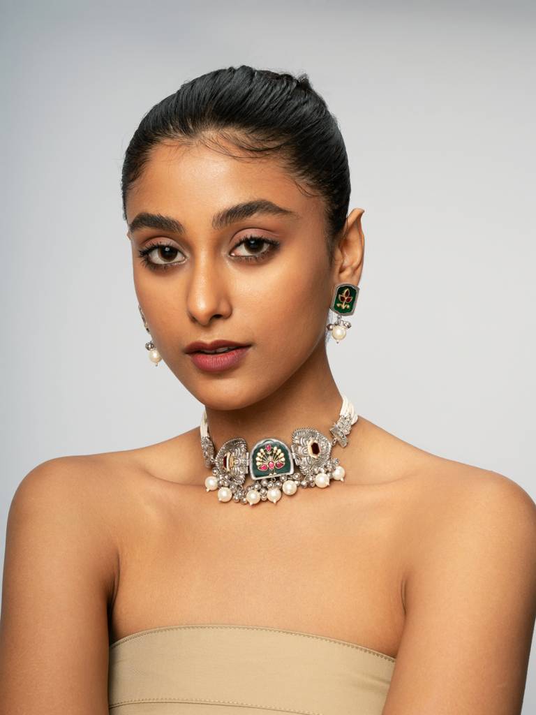 Gypsy Prancing Peacock Choker Set : WFSO13