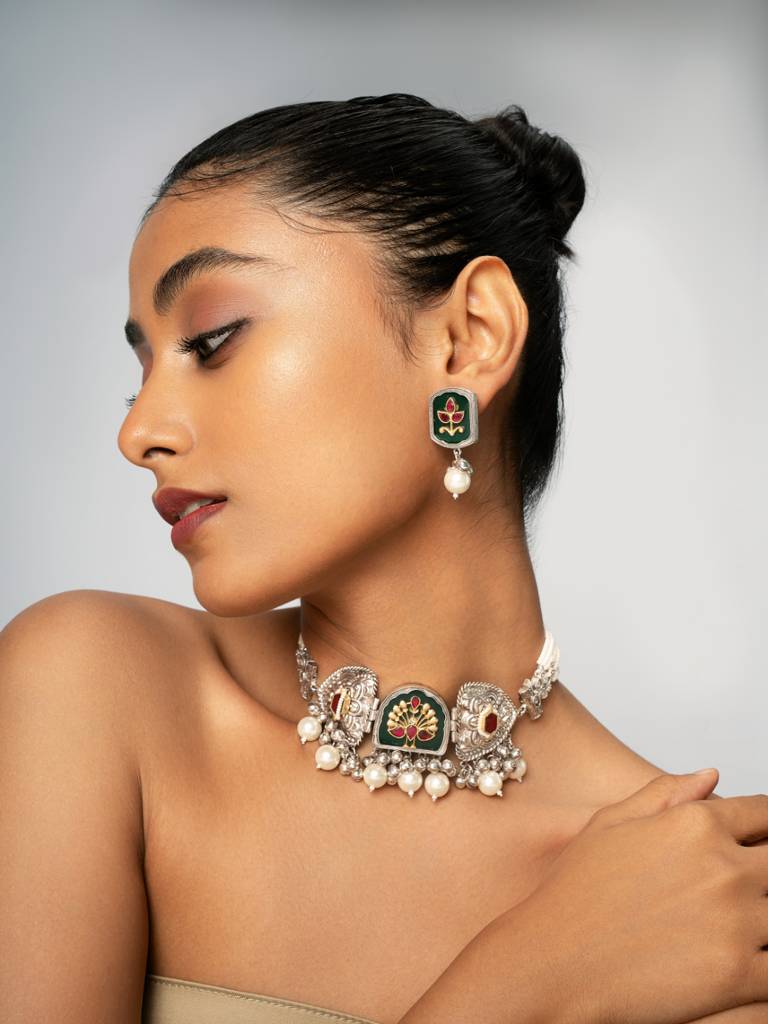 Gypsy Prancing Peacock Choker Set : WFSO13