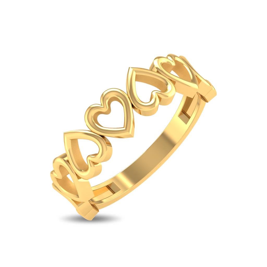 Kisna 14K Yellow Gold Cardiova Ring For Women : WG10030