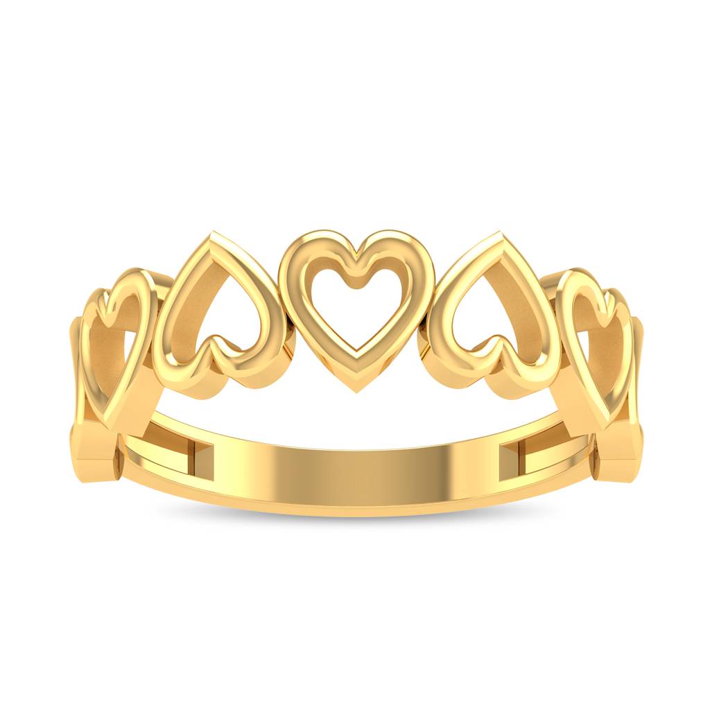 Kisna 14K Yellow Gold Cardiova Ring For Women : WG10030