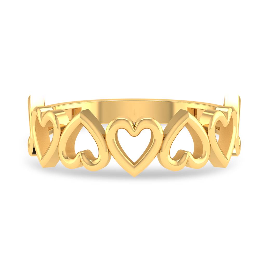 Kisna 14K Yellow Gold Cardiova Ring For Women : WG10030
