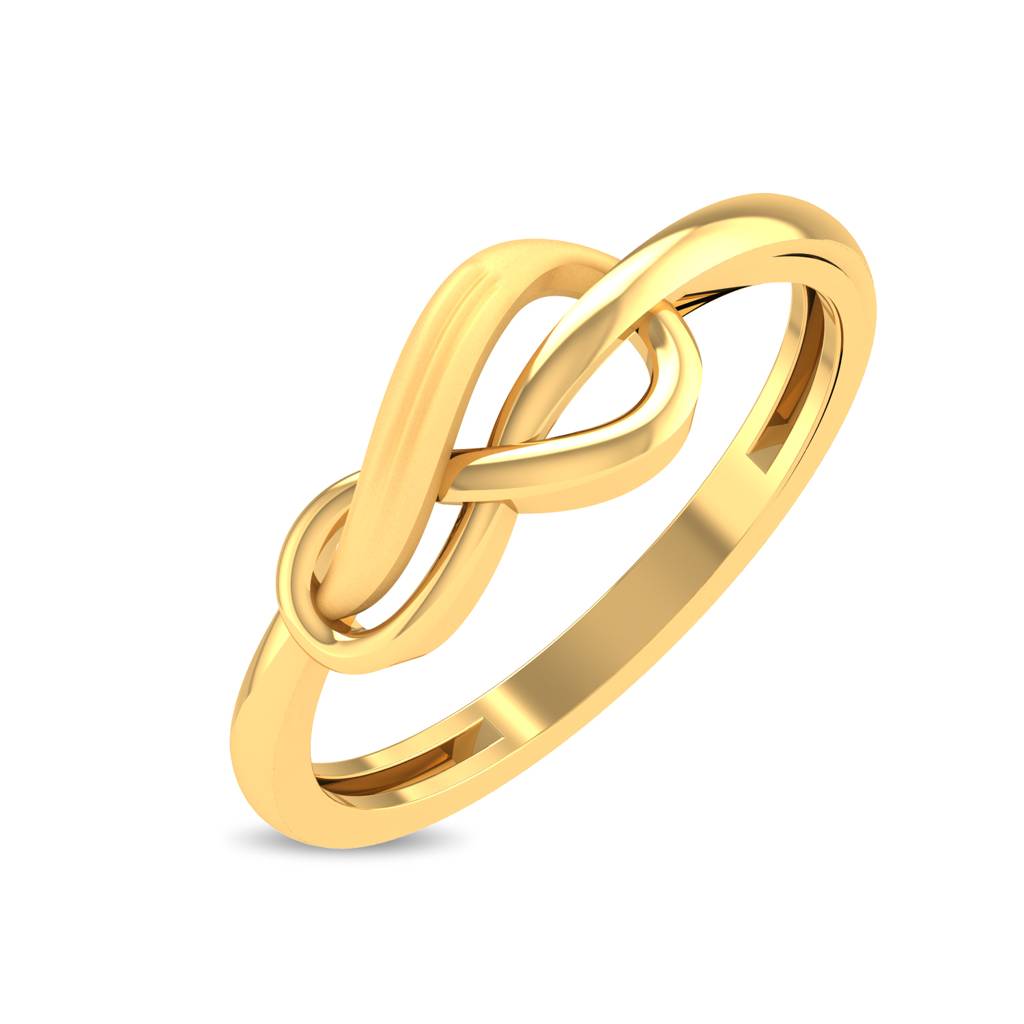 Kisna 14K Yellow Gold Infinia Ring For Women : WG10036