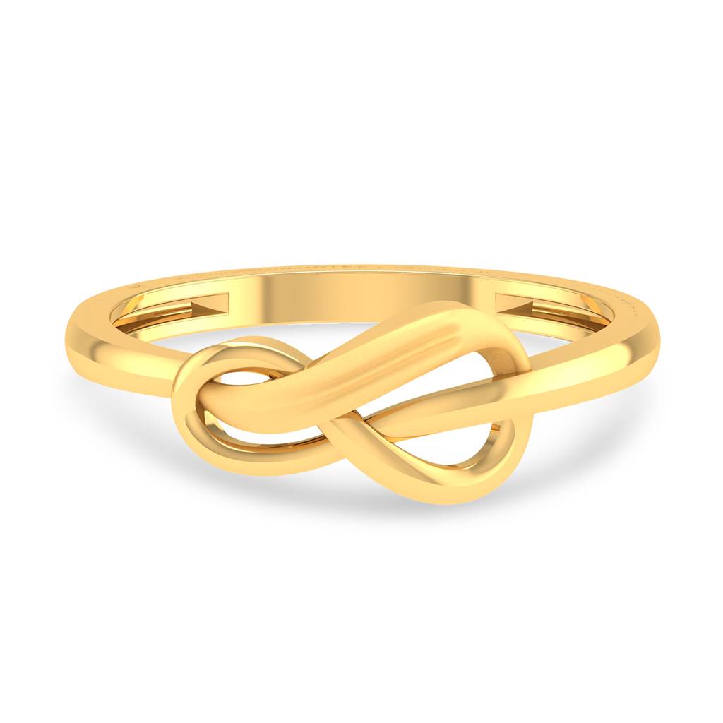Kisna 14K Yellow Gold Infinia Ring For Women : WG10036