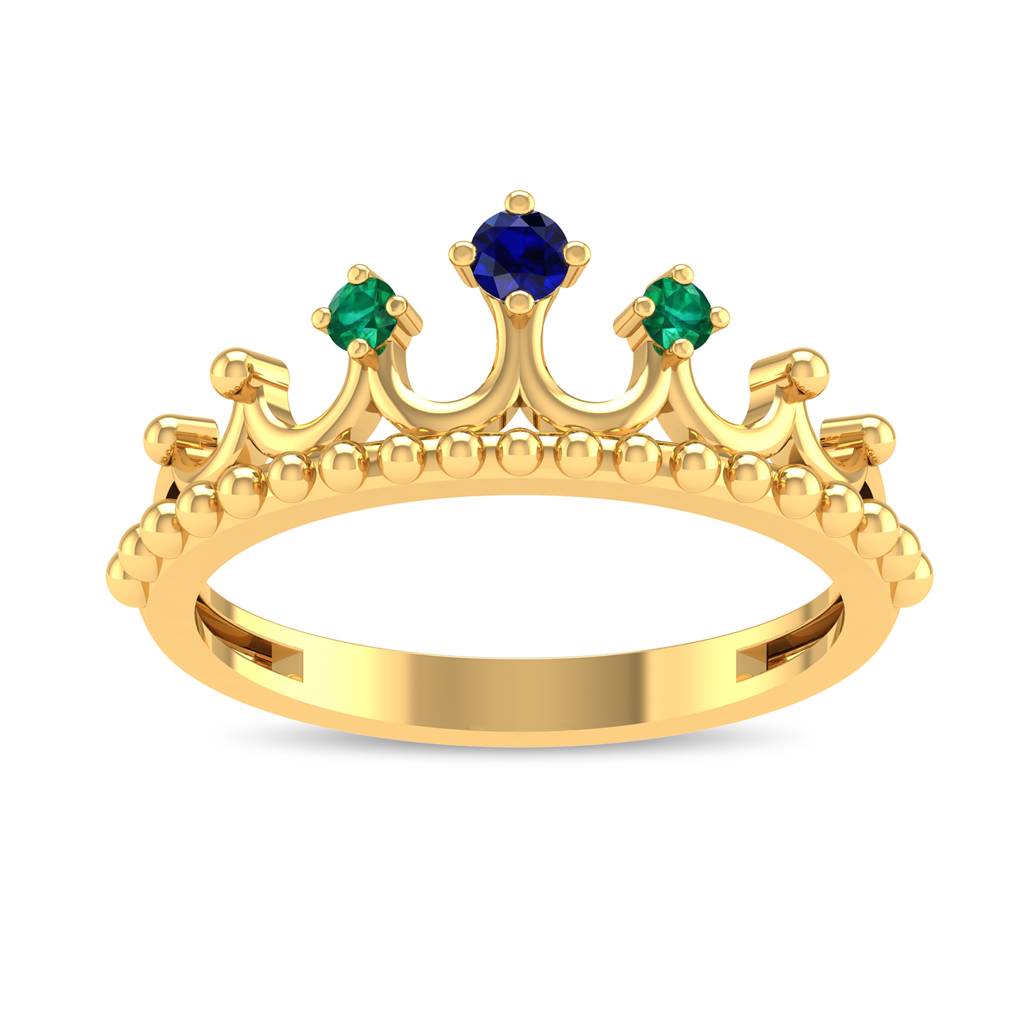 Kisna 14K Yellow Gold Royalia Ring For Women : WG10046