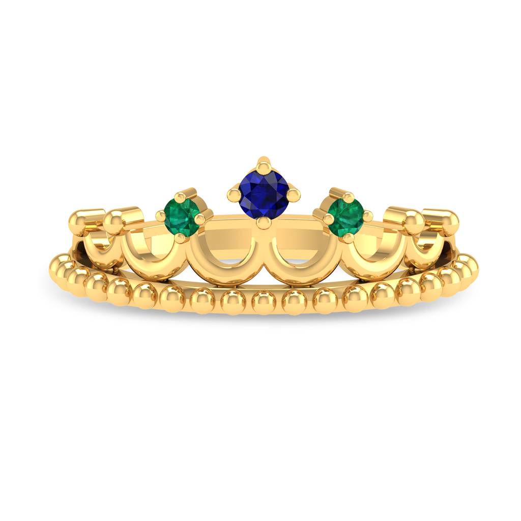 Kisna 14K Yellow Gold Royalia Ring For Women : WG10046