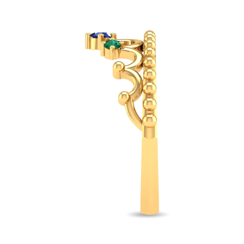 Kisna 14K Yellow Gold Royalia Ring For Women : WG10046