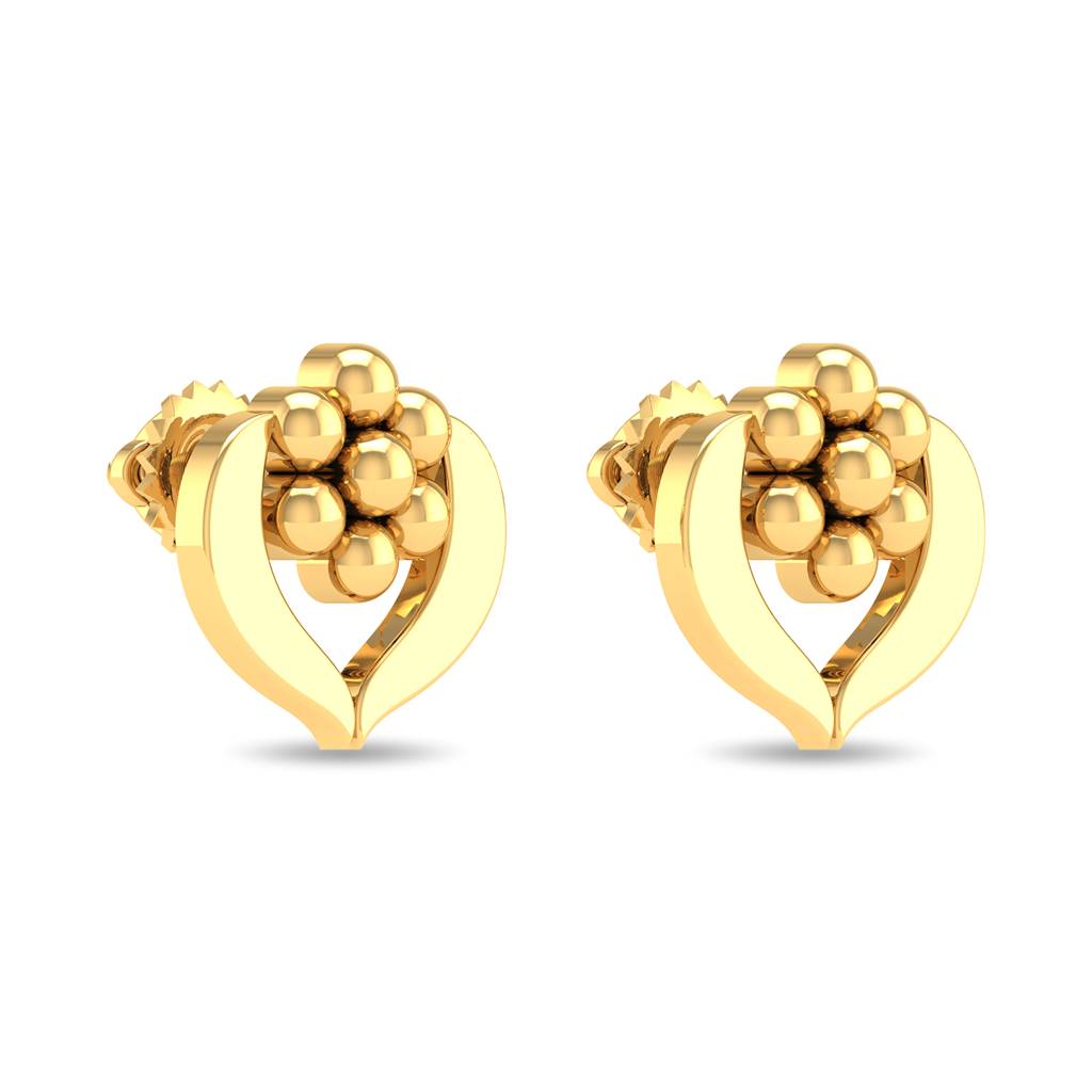 Kisna 14K Yellow Gold Auristella Earrings : WG10073