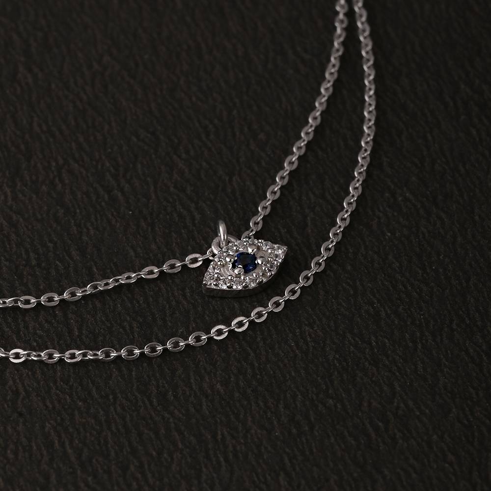 Evil Eye Double Chain Anklet : WH-AK-025-SL(SG)