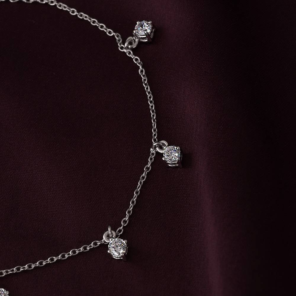 Regal Diamond Anklet In 92.5 Sterling Silver : WH-AK-032-SL(PR)