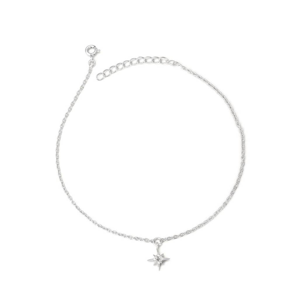 Nothern Star Anklet In 92.5 Sterling Silver : WH-AK-041-SL(SG)