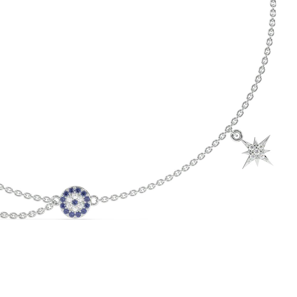 Starlight Protective Adjustable Anklet In 92.5 Sterling Silver : WH-AK-042-SL(PR)