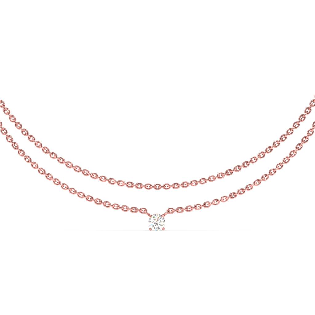 Luxe Diamond Anklet In 92.5 Sterling Silver : WH-AK-045-RG(SG)