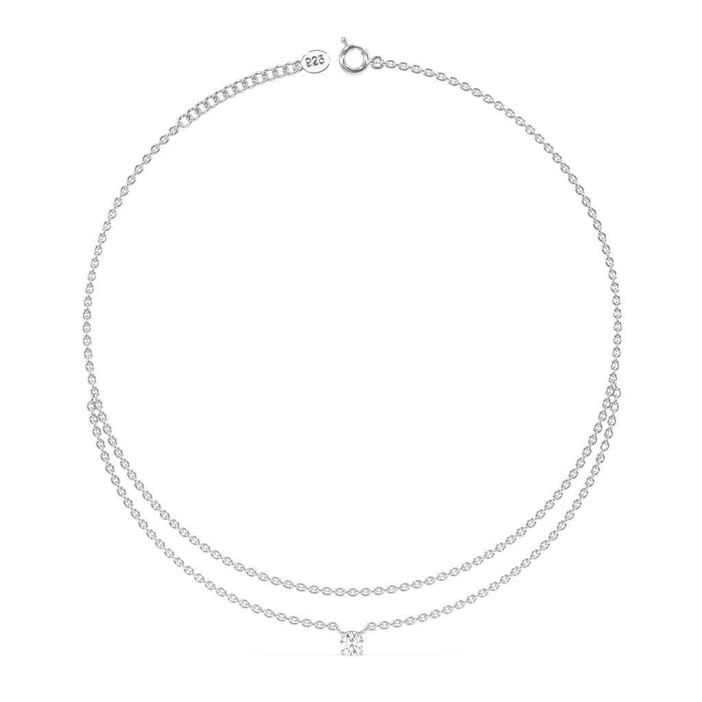 Luxe Diamond Anklet In 92.5 Sterling Silver : WH-AK-045-SL(SG)