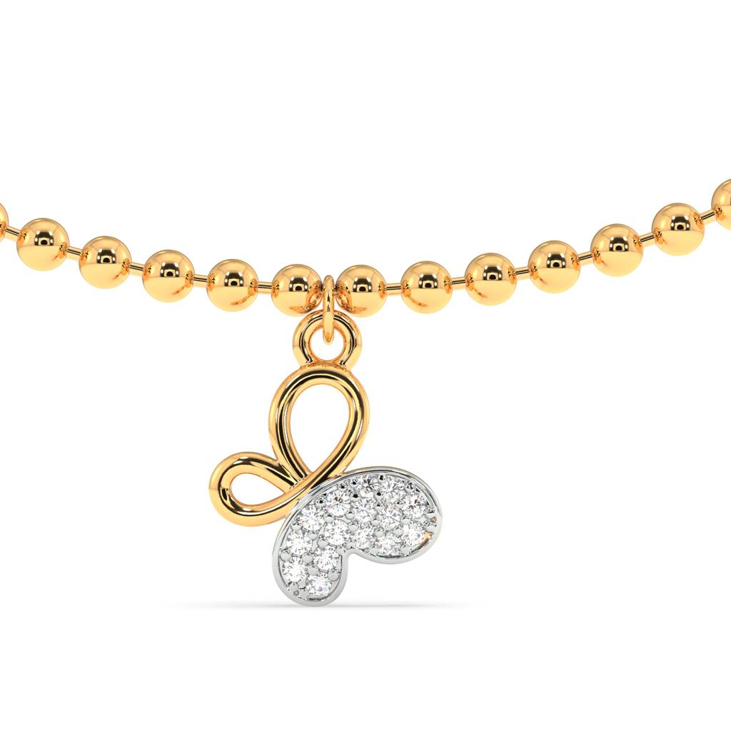 Titli Everlasting Anklet In 92.5 Sterling Silver : WH-AK-050-GD(PR)