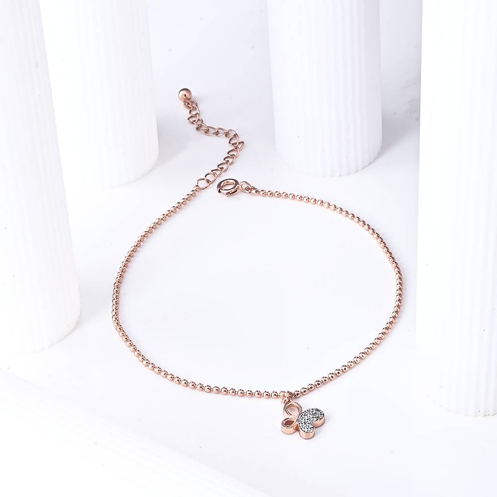 Titli Everlasting Anklet In 92.5 Sterling Silver : WH-AK-050-RG(PR)