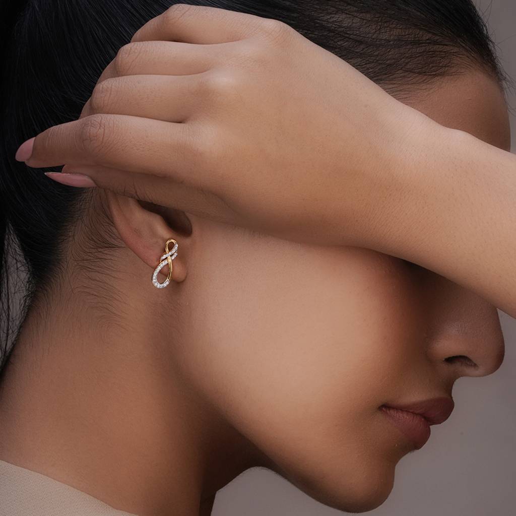 Infinity Luxe Drops In 92.5 Sterling Silver : WH-ER-156-GD