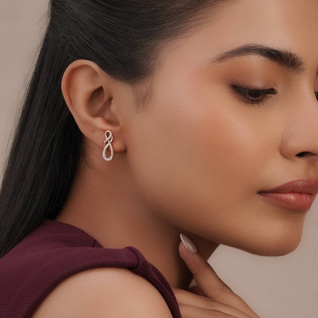 Infinity Luxe Drops In 92.5 Sterling Silver : WH-ER-156-RG