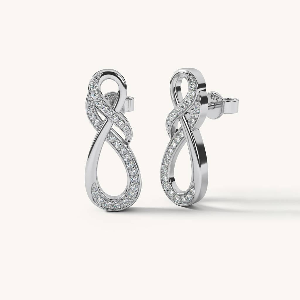 Infinity Luxe Drops In 92.5 Sterling Silver : WH-ER-156-SL