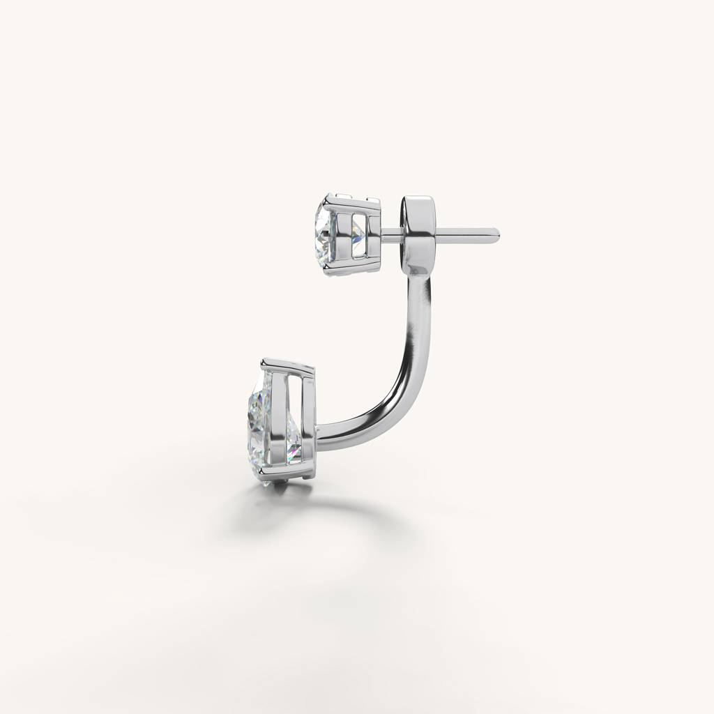 Glitz Convertible Studs In 92.5 Sterling Silver : WH-ER-174-SL