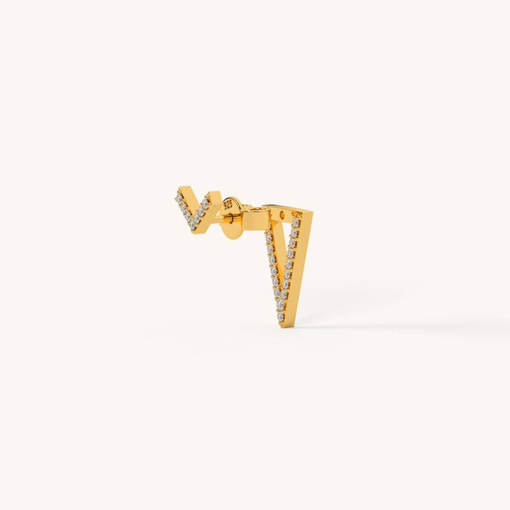 Prism Pop Studs In 92.5 Sterling Silver : WH-ER-179-GD