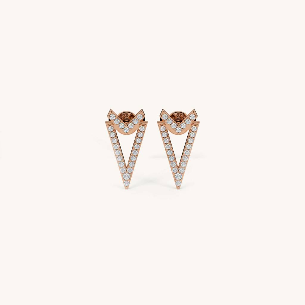 Prism Pop Studs In 92.5 Sterling Silver : WH-ER-179-RG