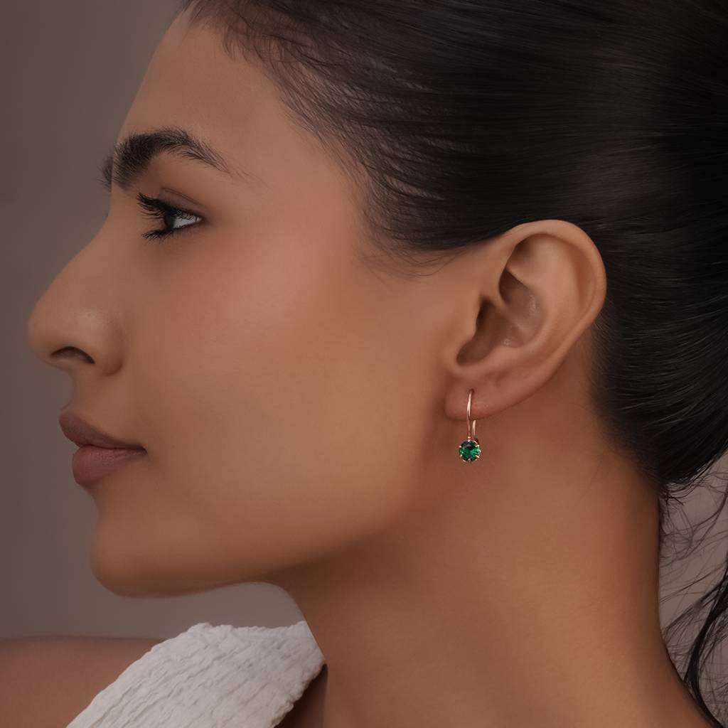 Gem Pop Drops In 92.5 Sterling Silver : WH-ER-189-GD