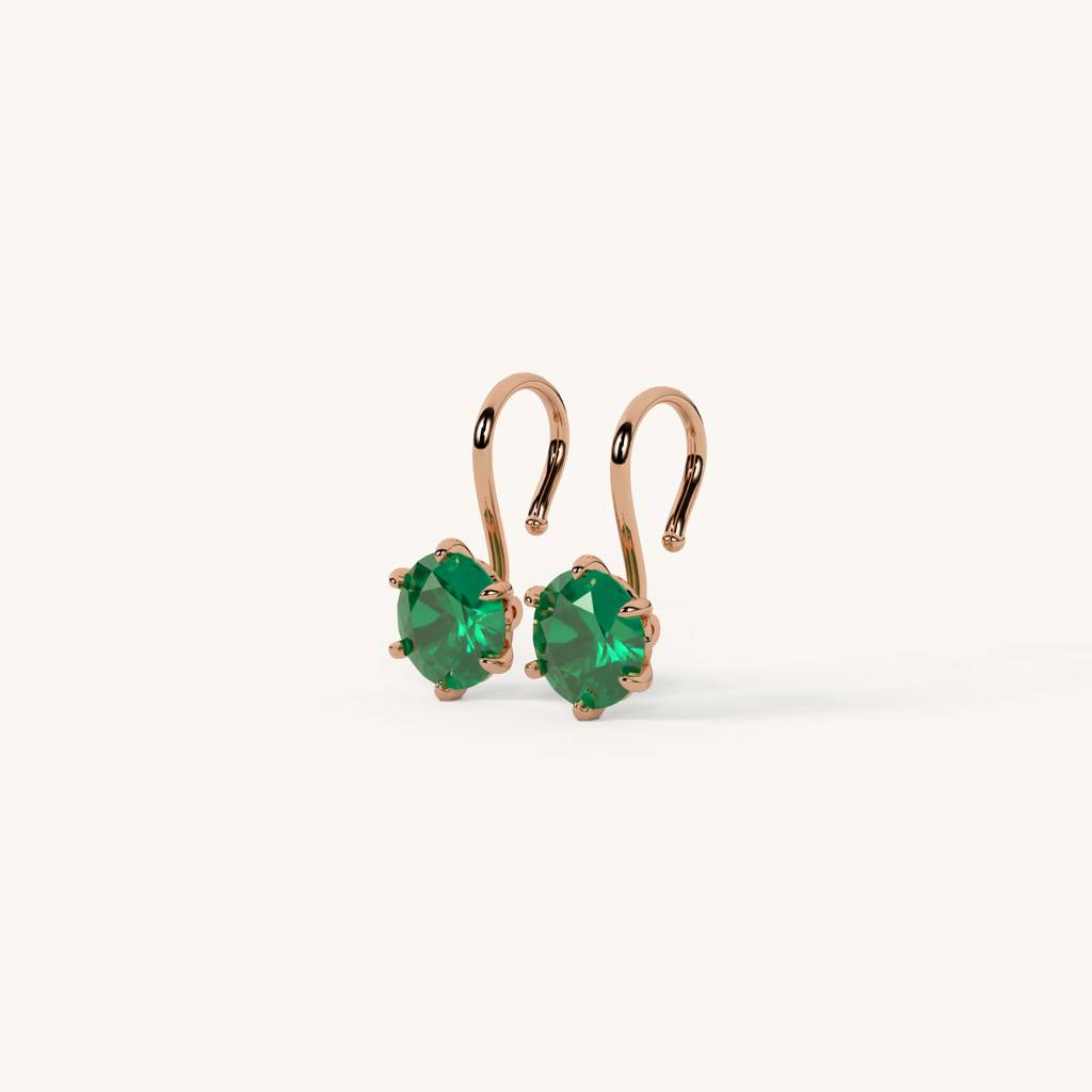 Gem Pop Drops In 92.5 Sterling Silver : WH-ER-189-RG