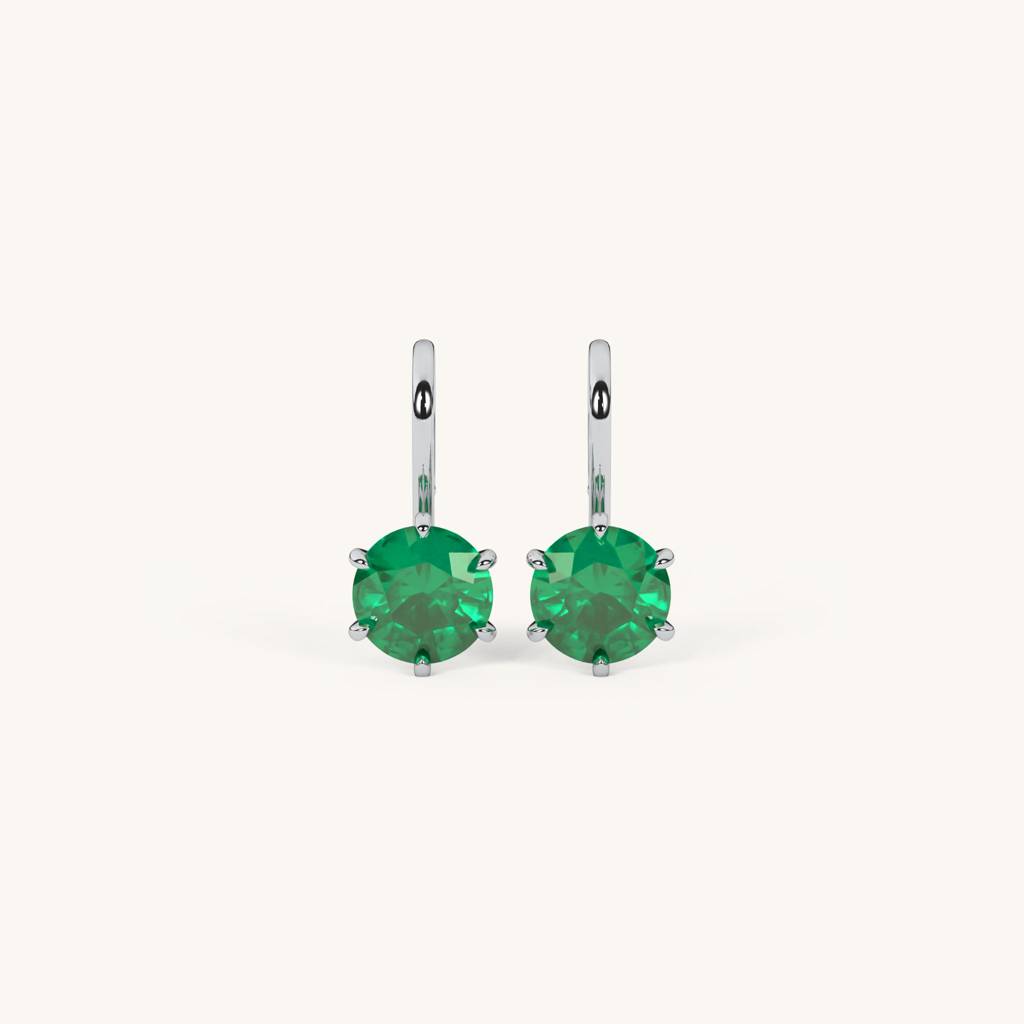 Gem Pop Drops In 92.5 Sterling Silver : WH-ER-189-SL
