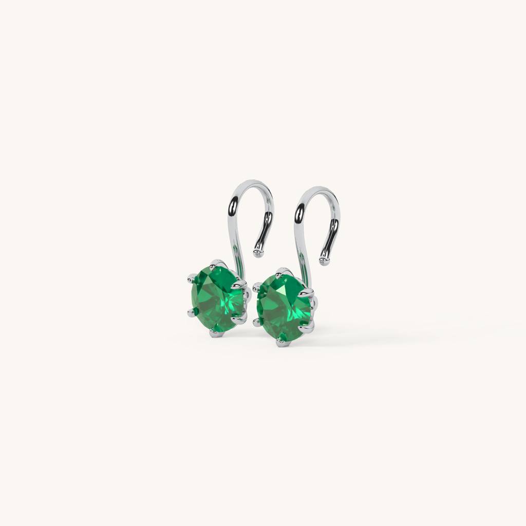 Gem Pop Drops In 92.5 Sterling Silver : WH-ER-189-SL