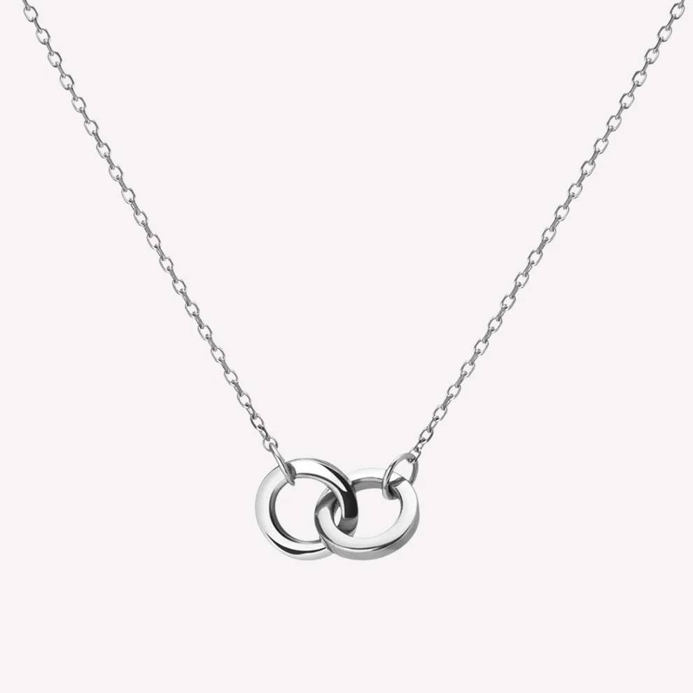 Connection Link 92.5 Sterling Silver Necklace : WH-NK-114-SL
