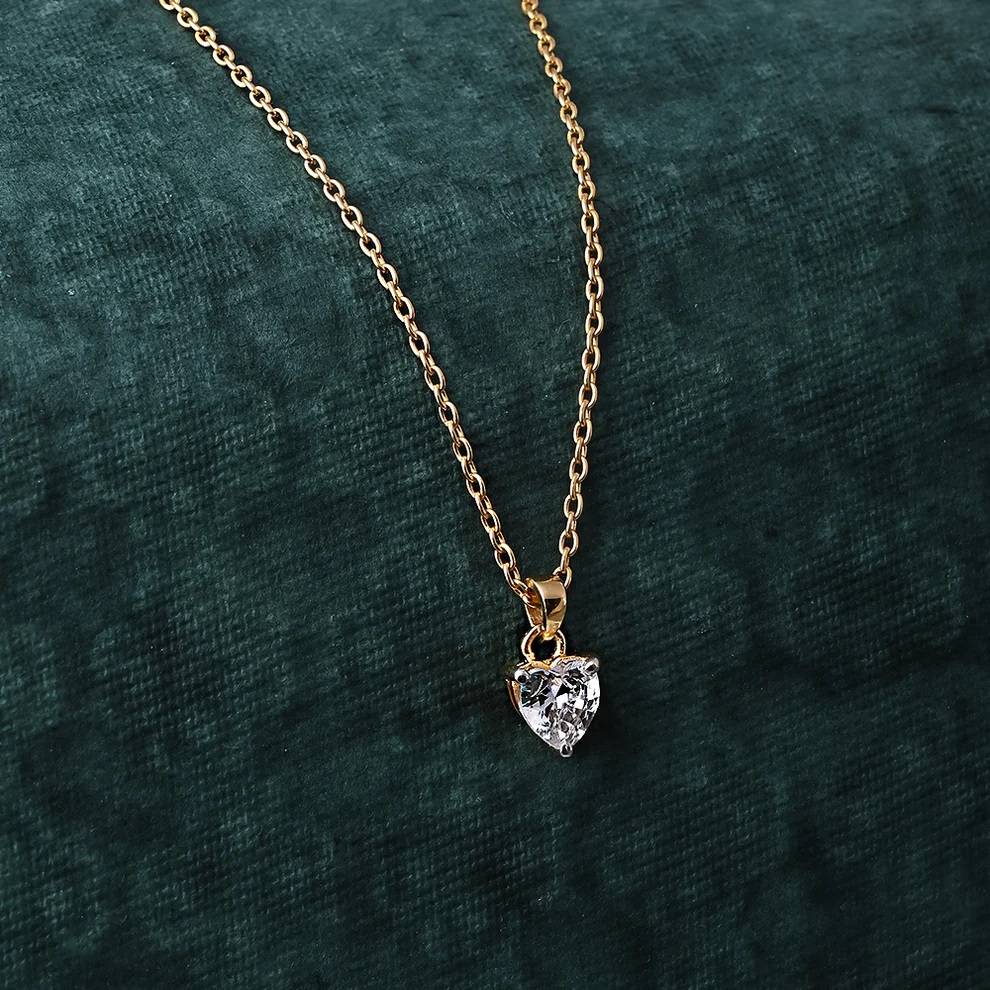 Heart Desire Pendant In 92.5 Sterling Silver : WH-NK-149-GD