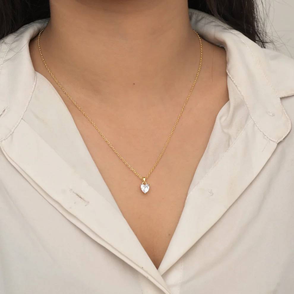 Heart Desire Pendant In 92.5 Sterling Silver : WH-NK-149-GD