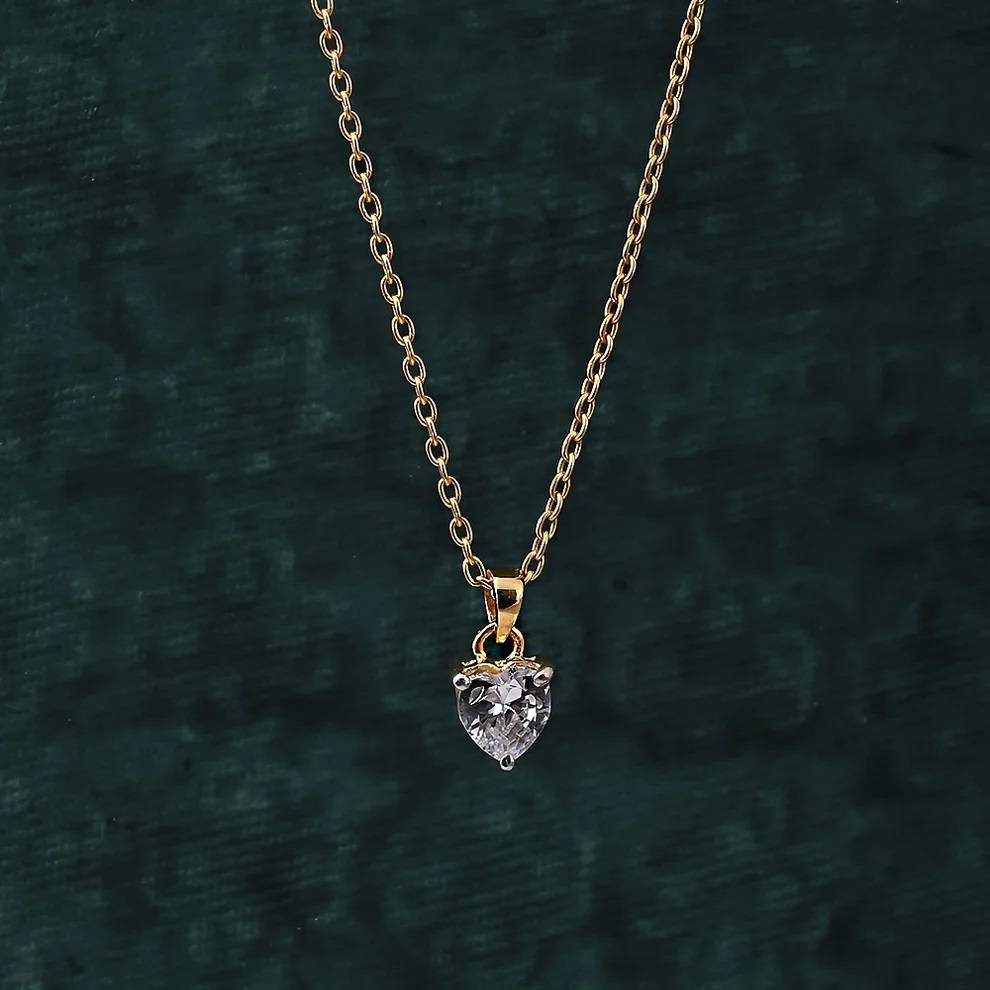 Heart Desire Pendant In 92.5 Sterling Silver : WH-NK-149-GD