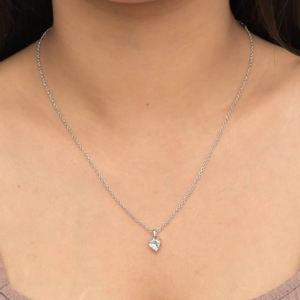 Heart Desire Pendant In 92.5 Sterling Silver : WH-NK-149-SL