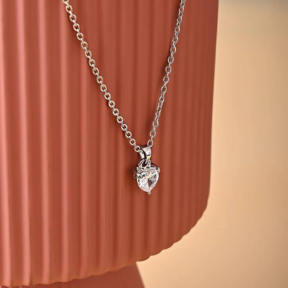 Heart Desire Pendant In 92.5 Sterling Silver : WH-NK-149-SL