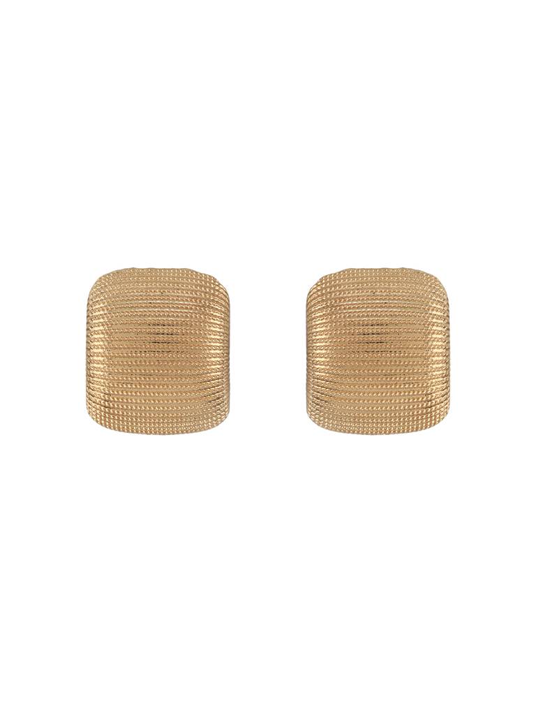 Set Of 2 Gold-Plated Contemporary Studs : WJ-JS24-ER0135