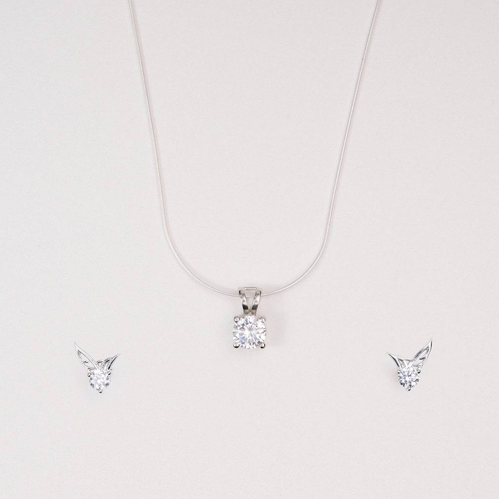 Minimalistic Solitaire Jewellery Set