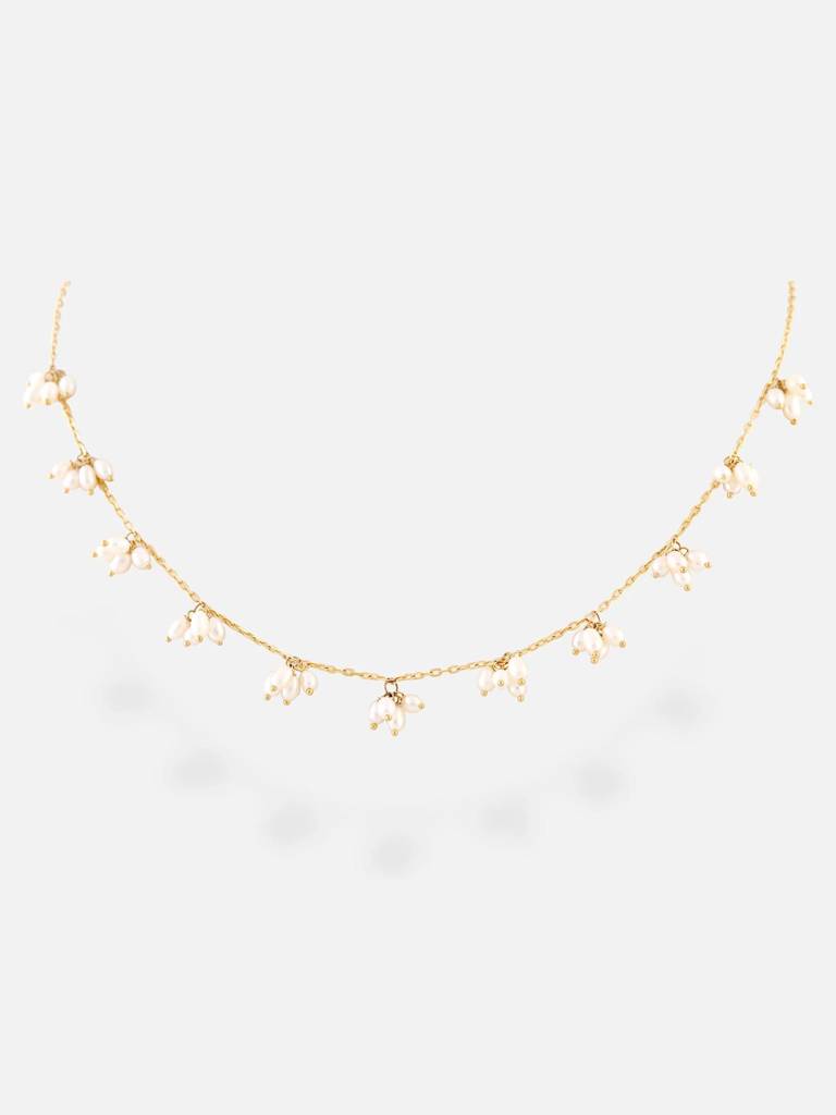 Stac Scattered Pearl Necklace