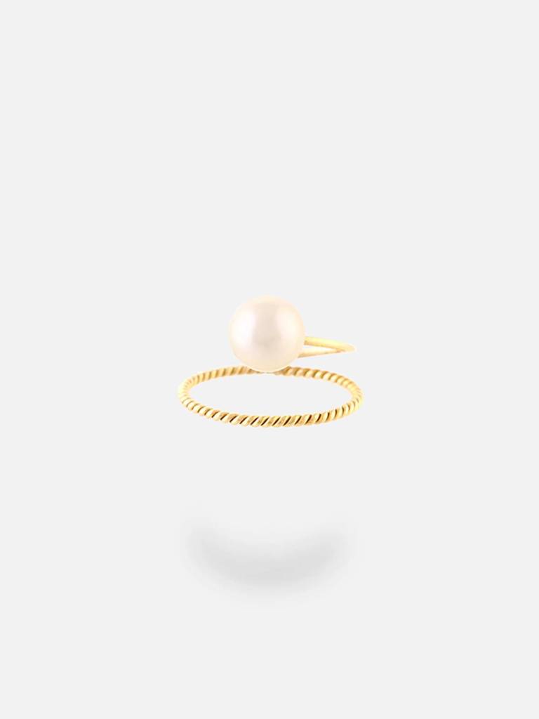 Stac Suspended Pearl Ring