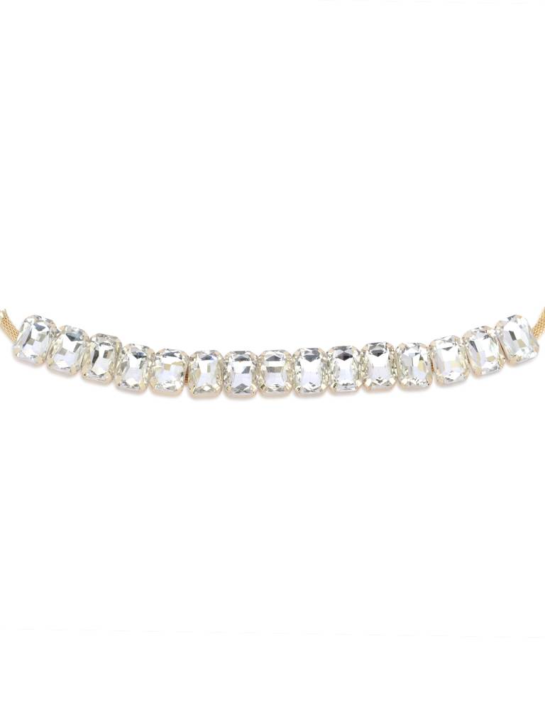 Gold-Toned & White Gold-Plated Necklace : WMNC21018