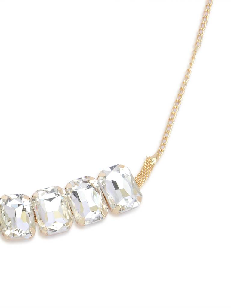 Gold-Toned & White Gold-Plated Necklace : WMNC21018